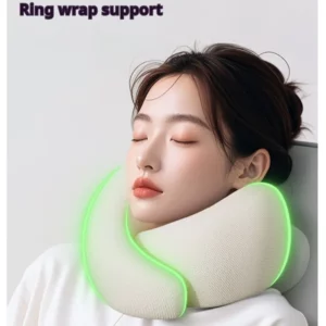 Memory Foam Neck Pillow Neck Support Pillow With Head Cushion Support Camping Neck Protect Soft Memory Foam Head Support - Image 2