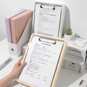 1-2PCS A4 Multi-Function Exam Folder with Clip Document Organizer for Students Office Work Portfolio Storage Test Paper Holder - Image 4