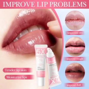 Remove Dark Lip Balm Lightening Melanin Mask Gloss Exfoliating Lip Pink Treatment Reduce Lip Lines Improve Dryness Moisturizing - Image 3