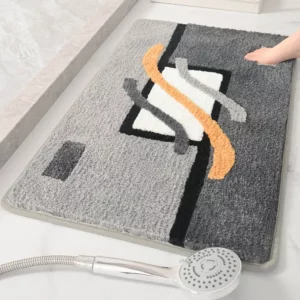 Carpet Super Absorbent Bath Rugs Bath Mat Floor Decorative Bath Rug Bathroom Rugs Microfiber Floor Mats For Tub Bathroom Doormat - Image 1