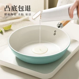 Hot selling ceramic frying pan, household non stick pan, flat bottomed frying pan, universal stove, flat bottomed pan - Image 3