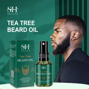 2023 Biotin Beard Oil For Men Natural Tea Tree Nourishing Regrowth Oil Anti Hair Loss Product Man Beard Hair Growth Essence Oil - Image 5
