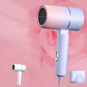 MIni Folding Hairdryer 750W with Carrying Bag Hot Air Anion Hair Care for Home Travel Hair Dryer Dormitory Blow Drier 220V-240V - Image 2