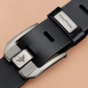Luxury Men's Belt Leather Fashionable Cowboy Pin Buckle Dress Belts - Image 3