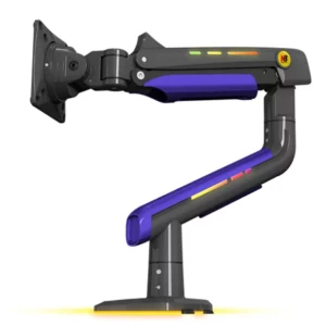 NB G60 Gaming Monitor Arm 32-60 Inch Curved Arc Screen Desktop Monitor Holder 2-20kgs Ultra Wide Monitor Mount with RGB Light - Image 2