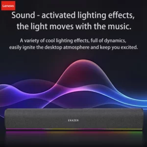 Lenovo WK03 Desktop Wireless Computer Speaker RGB Ambient Light 2600mah Big Battery Four-unit Stereo 360° Surround Sound Speaker - Image 4