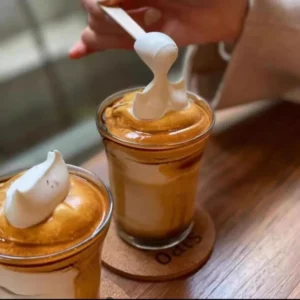 2025 Ins style Australian white coffee cup Italian latte glass vintage Dirty ice American cup - Image 2