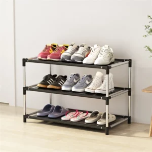 Shoe rack, multi-layer, simple entrance, dust-proof, household, economical shoe cabinet, dormitory, storage rack for storage - Image 3