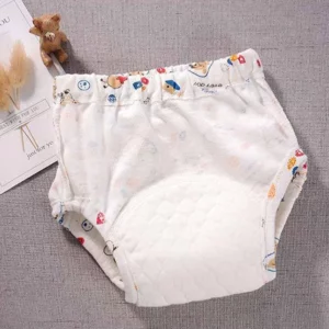 6 Layers of Waterproof and Reusable Cotton Baby Training Pants Baby Shorts Underwear Baby Diapers Diapers Underwear Diaper - Image 5