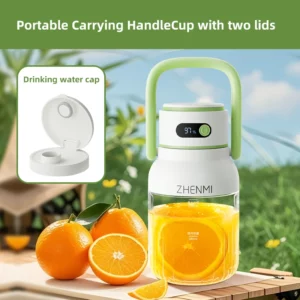 Portable Juicer, 33oz. Vessel, USB-C Rechargeable, Easy To Clean, Suitable For Juicing Fruits And Vegetable, - Image 4