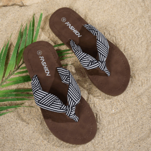 Women's Classic Joker Flip Flops Fashion Leopard Zebra Print Summer Beach Sandals Slippers Light Weight with Anti-Slip Round Toe - Image 4