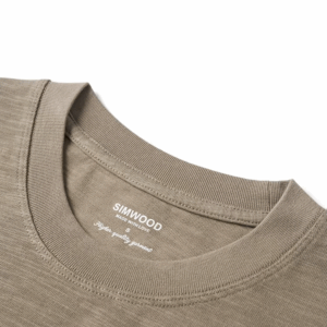 SIMWOOD Summer New Super Loose Heavyweight 300gsm Slub Cotton T-shirts Men Letter Embroidery Tops - Image 4