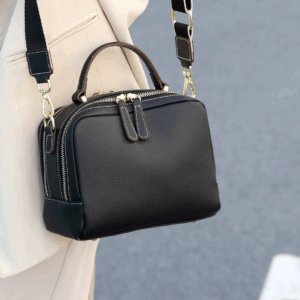 Genuine Leather cowhide Women's Handbag 2025 New Style Crossbody Bag Shoulder bag Luxury Design small square bag For commuting - Image 4