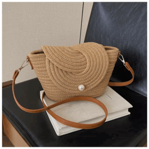 2025 New Hot Sale Knitting Saddle Shoulder Bags Stylish Design Hasp Fresh Unique Design High Quality Crossbody Bags for Women - Image 3