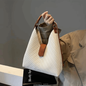 Premium Knitted Underarm Bag Women Totes Large Capacity 2025 New Casual Versatile Shoulder Bags Hand-held Commuting Bucket Pack - Image 3