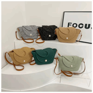 2025 New Hot Sale Knitting Saddle Shoulder Bags Stylish Design Hasp Fresh Unique Design High Quality Crossbody Bags for Women - Image 2