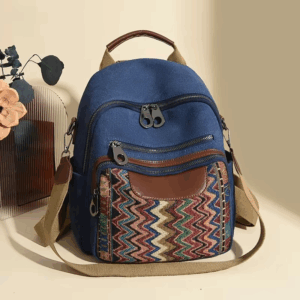 Casual National Style Denim Backpacks New Luxury Designer Bags for Women Bohemian Large Capacity Exquisite Stylish School Bag - Image 7