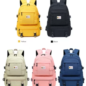 Fengdong fashion yellow backpack children school bags for girls waterproof oxford large school backpack for teenagers schoolbag - Image 2