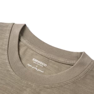 SIMWOOD Summer New Super Loose Heavyweight 300gsm Slub Cotton T-shirts Men Letter Embroidery Tops - Image 9