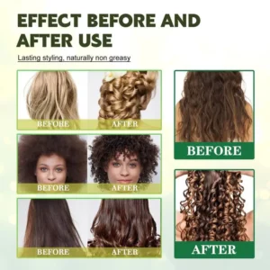 60ml Curly Hair Products Styling Cream Curl Enhancer Anti-Frizz Hair Curling Repairing Mousse For Natural Curls For Women - Image 3