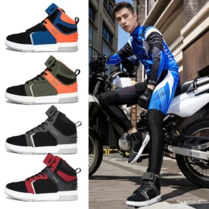 Motorcycle Boots Breathable Men Motorbike Sneaker Microfiber Leather Adventure Touring Boots Motorcyclist Shoes Anti-slip - Image 12