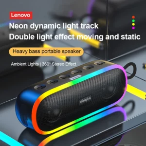 100% Original Lenovo K8 5.0 Wireless Bluetooth Speaker Portable Hifi LED Outdoor Loudspeaker Music Surround Bass Box Mic New - Image 4