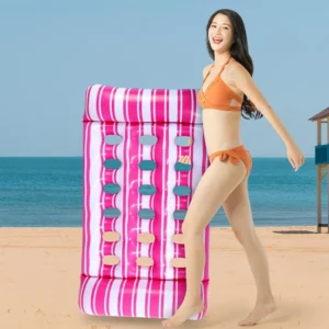 Inflatable Floating Bed Portable Floating Lounger Air Mattress Foldable Swimming Pool Air Mattress Outdoor Swimming Toys - Image 3