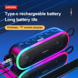 100% Original Lenovo K8 5.0 Wireless Bluetooth Speaker Portable Hifi LED Outdoor Loudspeaker Music Surround Bass Box Mic New - Image 5