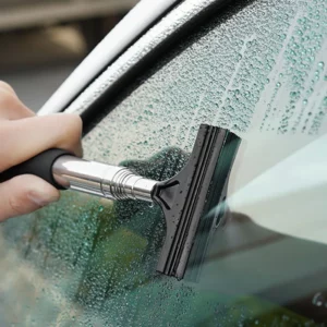 Car Rearview Mirror Wiper Cleaning Tool Auto Glass Mist Cleaner Scraper Car Accessories Handle Telescopic Window Cleaning Brush - Image 4