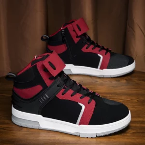 Motorcycle Boots Breathable Men Motorbike Sneaker Microfiber Leather Adventure Touring Boots Motorcyclist Shoes Anti-slip - Image 1