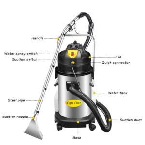 Steam Cleaning of Carpets Sofas and Both Wet and Dry Items in Hotels or Homes Multi Functional Vacuum Cleaner - Image 4