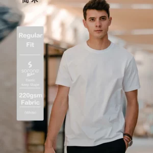 SIMWOOD 2025 Summer New Regular Fit 220gsm Quick-Drying Cool Feeling Fabric T-shirts Men Running Gym Workout Breathable Top - Image 1