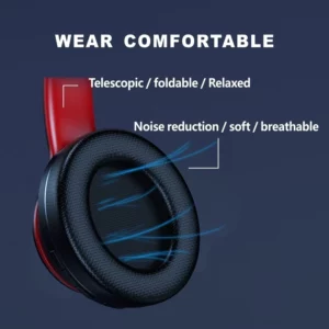 Lenovo HD200 Bluetooth Earphones Over-ear Foldable Computer Wireless Headphones Noise Cancellation HIFI Stereo Gaming Headset - Image 3
