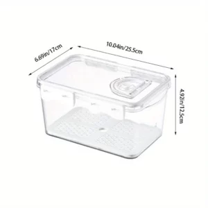 1Pcs Bread Box 3 Size Rectangular Bread Storage Boxes with Time Recording Clear Loaf Bread Container Airtight Bread Keeper Box - Image 6