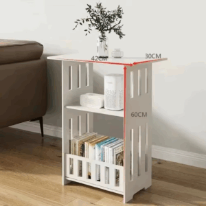 Nordic Style Wooden Storage Table Multipurpose for Bedside Living Room Office Organizer Portable Mini Square Design Coffee Table - Image 2