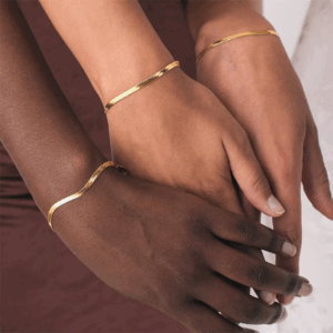 SUNIBI Classic Stainless Steel Snake Chain Bracelet for Women Gold Color Width 2/3/4/5mm Chain Bracelet Women Jewelry Wholesale - Image 5