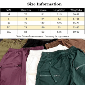 Men's Summer Casual Shorts Men Lightweight Cargo Shorts Multi-pocket Quick Dry Outdoor Hiking Overalls Male Short Pants - Image 5