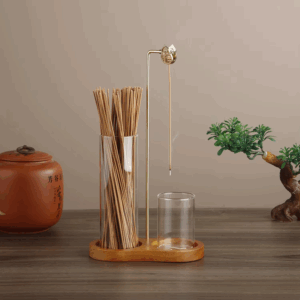 Glass Incense Holder for Sticks Anti-Ash Flying Incense Burne with Metal Clip and Incense Storage for Yoga Home Decor - Image 6