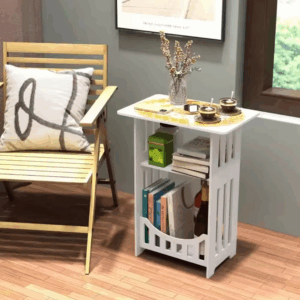 Nordic Style Wooden Storage Table Multipurpose for Bedside Living Room Office Organizer Portable Mini Square Design Coffee Table - Image 5
