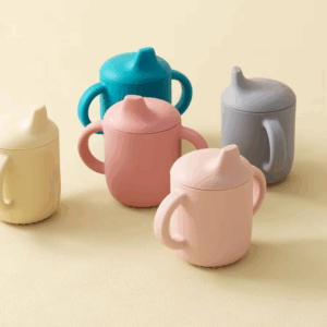 1PCS Baby Feeding Silicone Cups For Infants And Young Children Portable Learning Hand Shank Drinking Water Cups Baby Stuff - Image 4