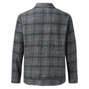 Men's Lattice Open Jacket Casual Coat Men's Insulated Cargo Multi Pocket Jacket Coat - Image 6