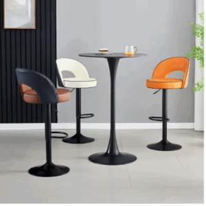 Light Luxury Bar Stool Modern Counter Height Chair with Backrest Lift Adjustment Kitchen Island Seat Hotel Reception Stools - Image 5