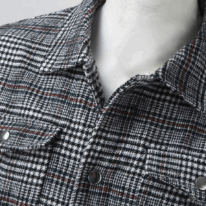 Men's Lattice Open Jacket Casual Coat Men's Insulated Cargo Multi Pocket Jacket Coat - Image 4