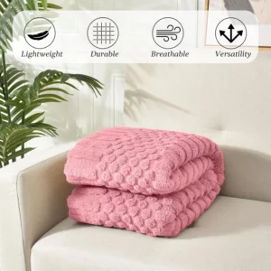 Fleece Throw Blanket for Couch, Super Soft Bed Blanket, Lightweight Fuzzy Cozy for All Seasons Gentlesoft Cozy Soft Blanket - Image 2
