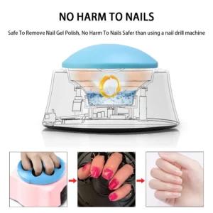 Electric Steam Gel Nail Remover Upgraded Acrylic Nail Polish Removal Box Nail Polish Beauty Salon Machine for Nail Gel Polish - Image 7