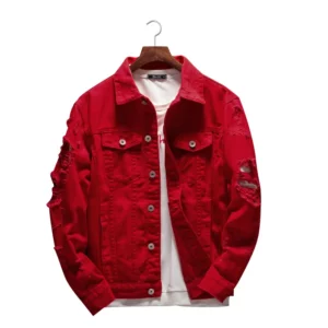 Jackets Men Coats Turn Down Collar Full Sleeve Casual Denim Coat Single Breasted Splice Pocket Regular Jacket Spring Summer - Image 5