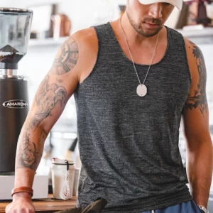 Maden Breathable Cool Workout Tank Tops for Men Gym Muscle Tank Undershirts Bodybuilding Sleeveless T Shirt Plain Sportswear Tee - Image 2