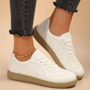 Lightweight Comfort Flat Shoes for Women 2025 Autumn Thick Sole Lace Up Sneakers Woman Breathable Non Slip Platform Casual Shoes - Image 6