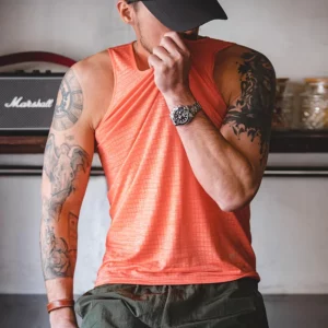 Maden Breathable Cool Workout Tank Tops for Men Gym Muscle Tank Undershirts Bodybuilding Sleeveless T Shirt Plain Sportswear Tee - Image 3