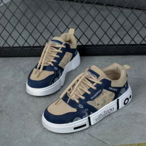 Children's skateboard shoes spring and autumn new thick soles all the fashion shoes breathable cushioned non-slip casual shoes - Image 3